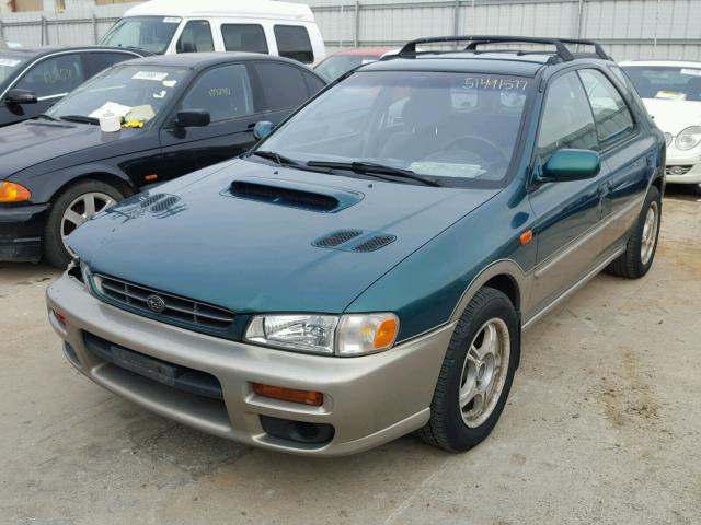 JF1GF48561G803754 - 2001 SUBARU IMPREZA OU GREEN photo 2