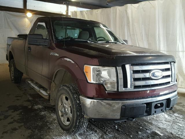 1FTNF1EV8AKC01293 - 2010 FORD F150 MAROON photo 1