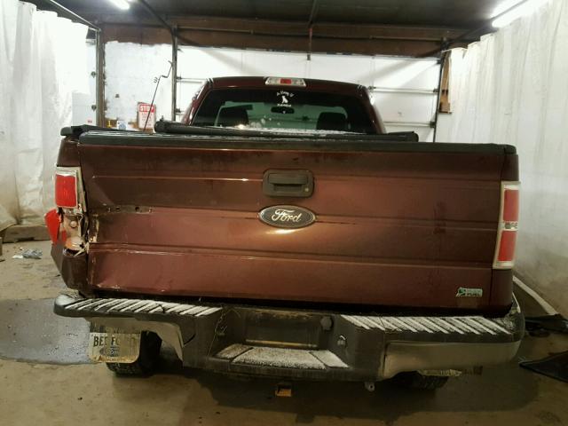 1FTNF1EV8AKC01293 - 2010 FORD F150 MAROON photo 6