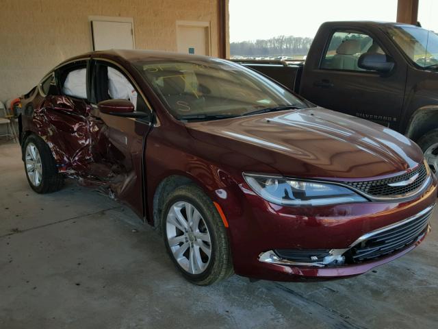 1C3CCCAB0FN729413 - 2015 CHRYSLER 200 LIMITE RED photo 1