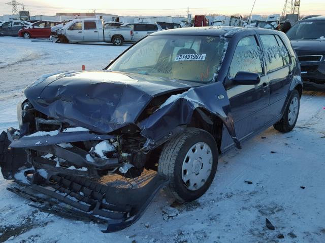 9BWFL61J554006233 - 2005 VOLKSWAGEN GOLF GL BLUE photo 2