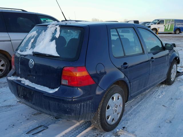 9BWFL61J554006233 - 2005 VOLKSWAGEN GOLF GL BLUE photo 4