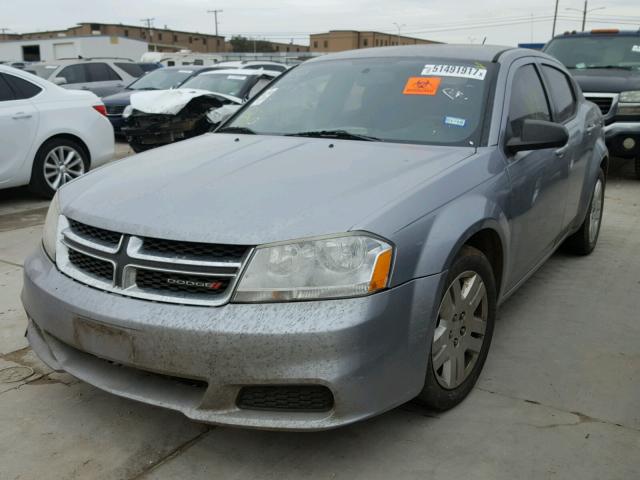 1C3CDZAB2DN541134 - 2013 DODGE AVENGER SE GRAY photo 2