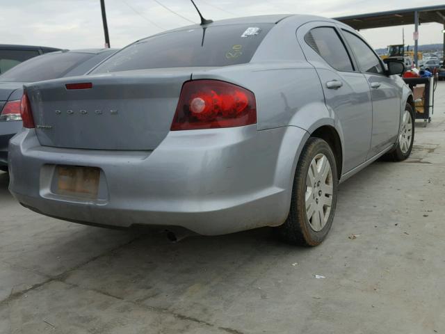 1C3CDZAB2DN541134 - 2013 DODGE AVENGER SE GRAY photo 4