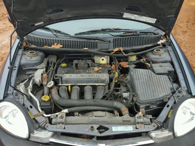 1B3ES46C41D181351 - 2001 DODGE NEON SE BLUE photo 7