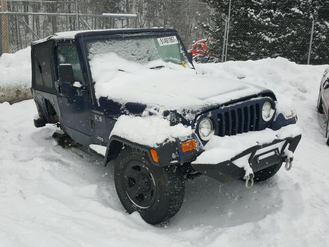 1J4FA39S72P751694 - 2002 JEEP WRANGLER / BLUE photo 1