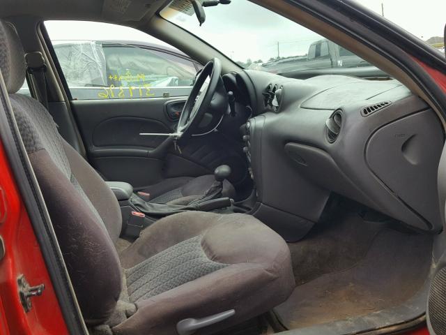 1G2NF52E94M543229 - 2004 PONTIAC GRAND AM S RED photo 5