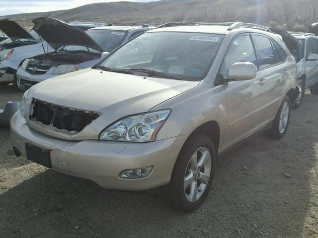 JTJHA31U550080287 - 2005 LEXUS RX 330 GOLD photo 2