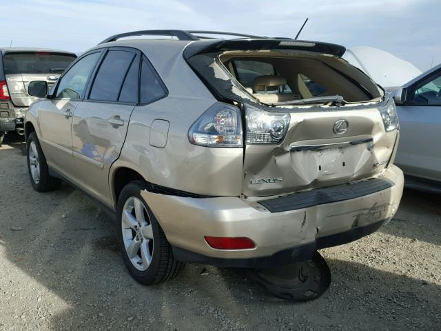 JTJHA31U550080287 - 2005 LEXUS RX 330 GOLD photo 3