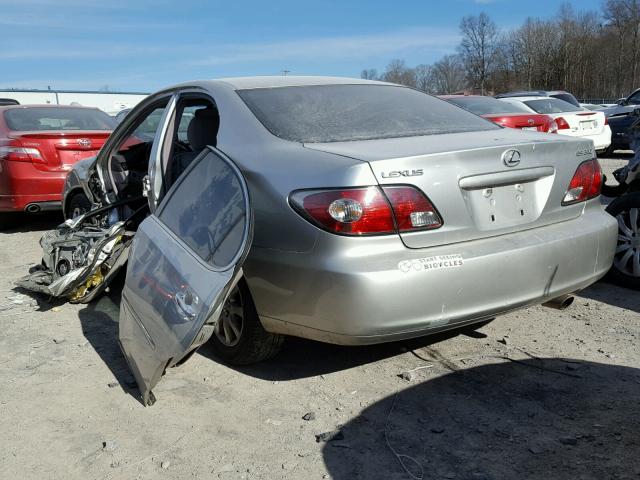 JTHBA30G540009401 - 2004 LEXUS ES 330 SILVER photo 3