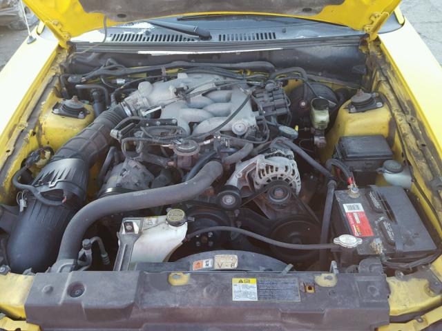 1FAFP40604F155660 - 2004 FORD MUSTANG YELLOW photo 7