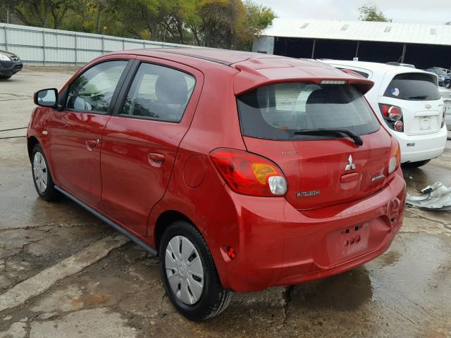 ML32A3HJ0EH007885 - 2014 MITSUBISHI MIRAGE DE RED photo 3