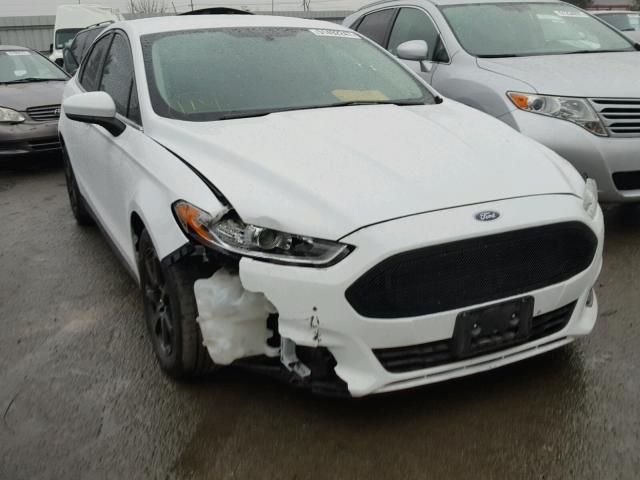 3FA6P0G70ER383170 - 2014 FORD FUSION S WHITE photo 1