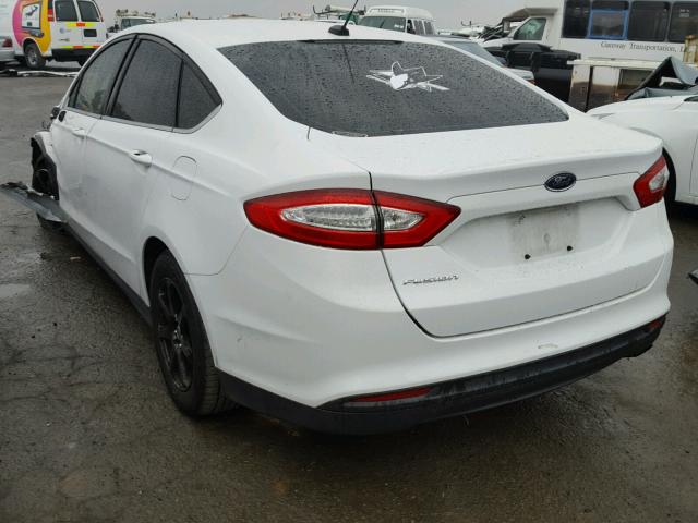 3FA6P0G70ER383170 - 2014 FORD FUSION S WHITE photo 3