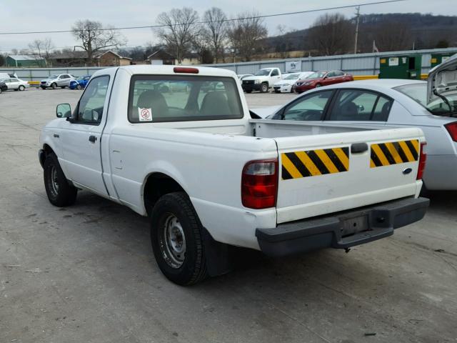 1FTYR10D43PB44714 - 2003 FORD RANGER WHITE photo 3