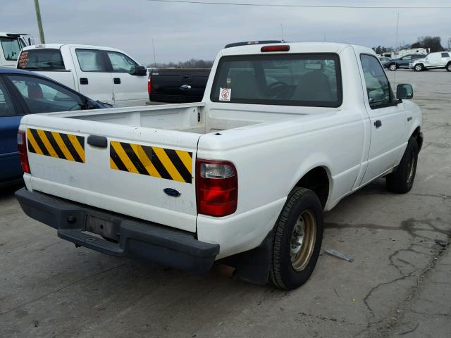 1FTYR10D43PB44714 - 2003 FORD RANGER WHITE photo 4