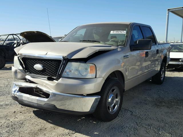 1FTRW12W97KC46217 - 2007 FORD F150 SUPER GOLD photo 2