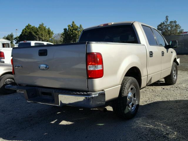 1FTRW12W97KC46217 - 2007 FORD F150 SUPER GOLD photo 4