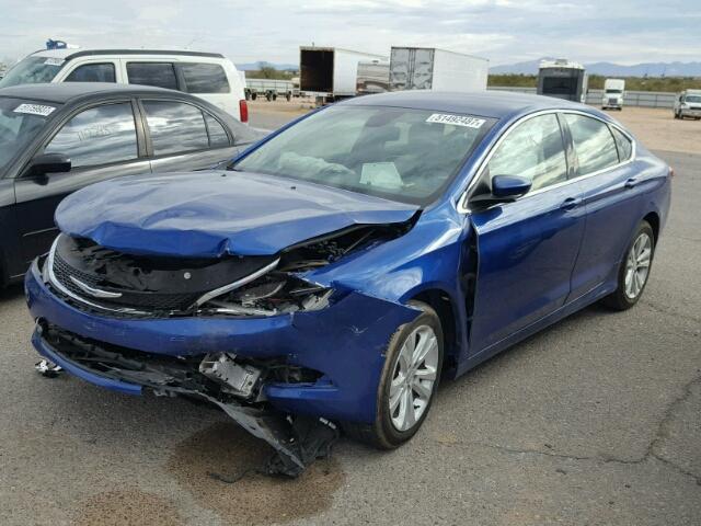 1C3CCCAB3FN638118 - 2015 CHRYSLER 200 LIMITE BLUE photo 2