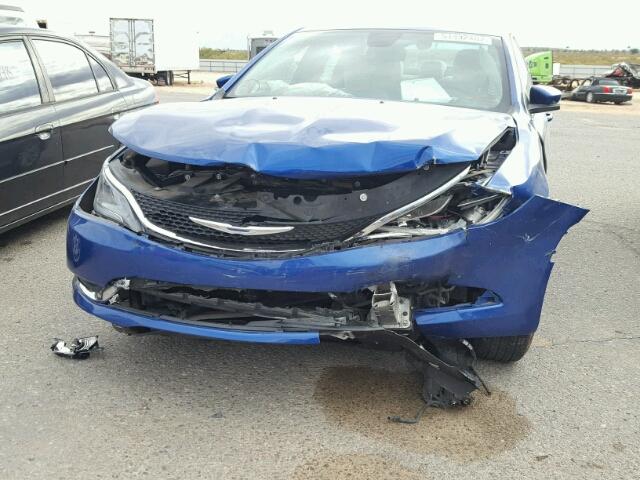 1C3CCCAB3FN638118 - 2015 CHRYSLER 200 LIMITE BLUE photo 9