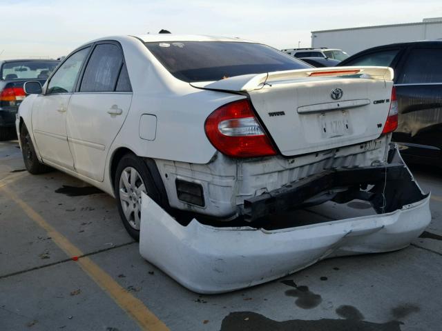 4T1BF30K63U049318 - 2003 TOYOTA CAMRY LE თეთრი ფოტო 3