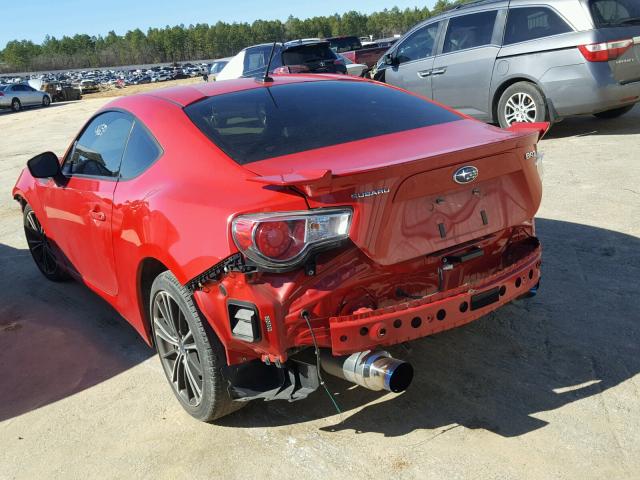 JF1ZCAC1XE9600350 - 2014 SUBARU BRZ 2.0 LI RED photo 3