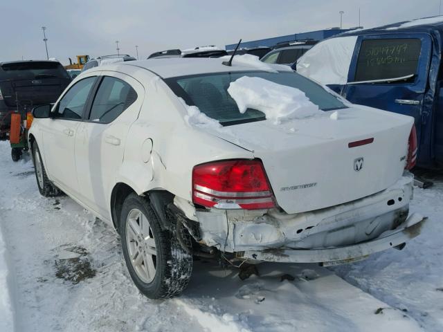 1B3LC56K38N236796 - 2008 DODGE AVENGER SX WHITE photo 3