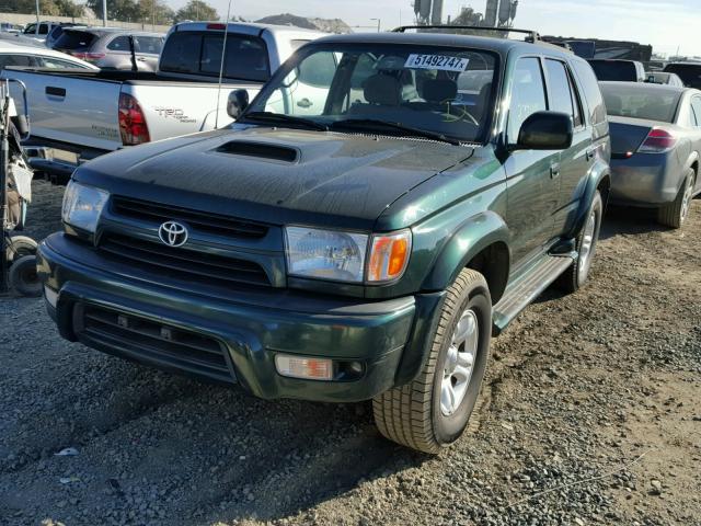 JT3GN86R110216630 - 2001 TOYOTA 4RUNNER SR GREEN photo 2