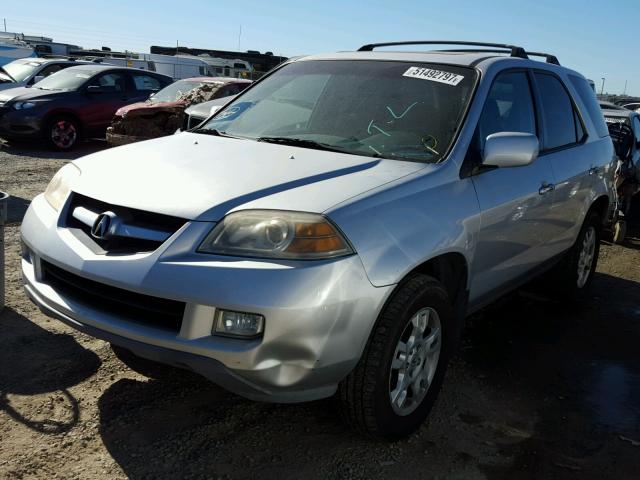 2HNYD18845H543629 - 2005 ACURA MDX TOURIN SILVER photo 2