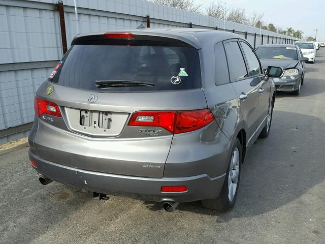 5J8TB18268A018075 - 2008 ACURA RDX CHARCOAL photo 4