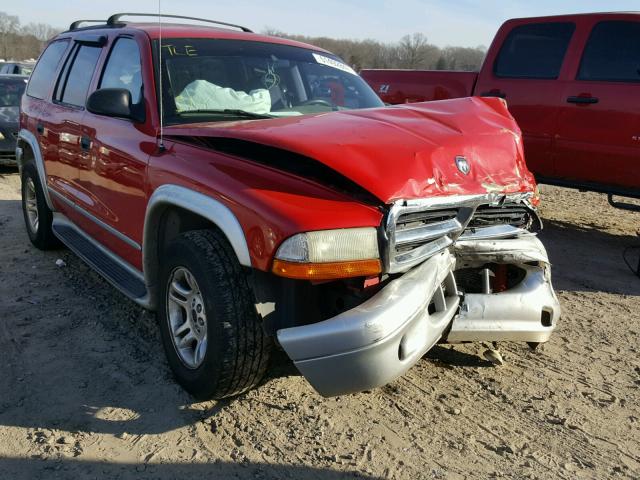 1B4HR58N82F194778 - 2002 DODGE DURANGO SL RED photo 1