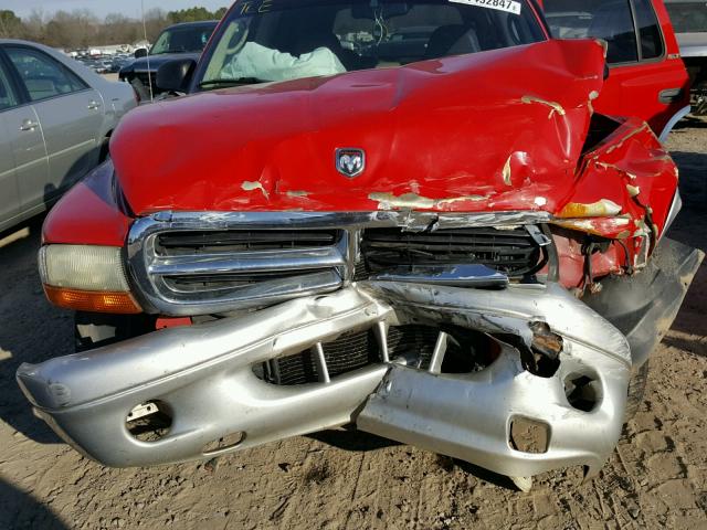 1B4HR58N82F194778 - 2002 DODGE DURANGO SL RED photo 7