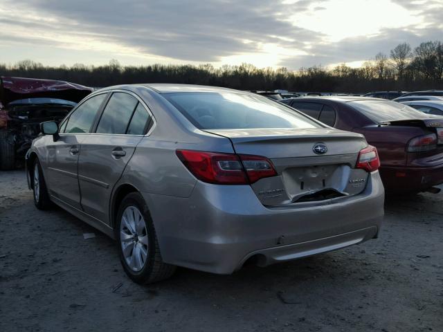 4S3BNAB60H3063000 - 2017 SUBARU LEGACY 2.5 BEIGE photo 3