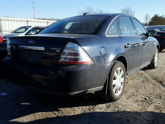 1FAHP28W48G132531 - 2008 FORD TAURUS LIM BLACK photo 4