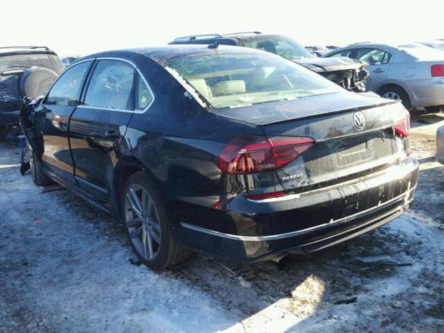 1VWDT7A34HC018809 - 2017 VOLKSWAGEN PASSAT R-L BLACK photo 3