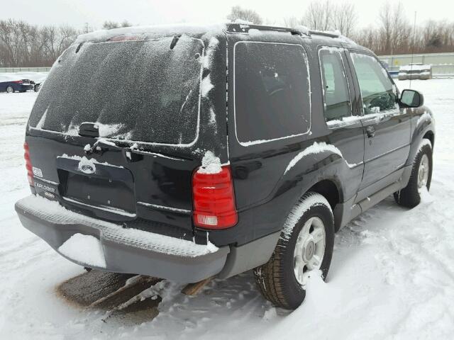 1FMYU70E91UA00628 - 2001 FORD EXPLORER S BLACK photo 4