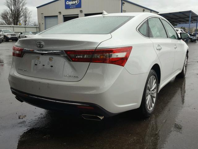 4T1BK1EB9HU260528 - 2017 TOYOTA AVALON XLE WHITE photo 4