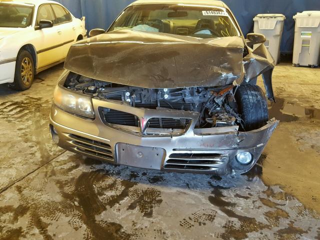 1G2HX54K614234312 - 2001 PONTIAC BONNEVILLE GRAY photo 9