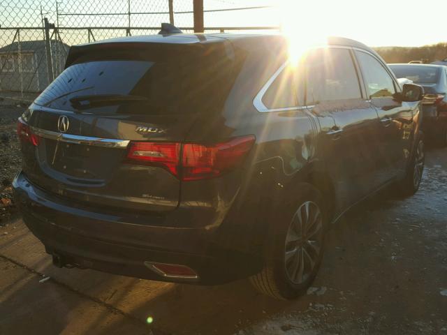 5FRYD4H47GB050149 - 2016 ACURA MDX TECHNO GRAY photo 4