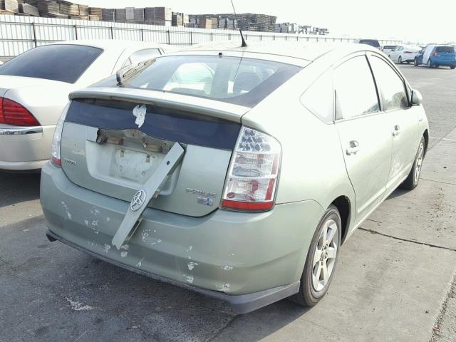 JTDKB20U377650704 - 2007 TOYOTA PRIUS GREEN photo 4