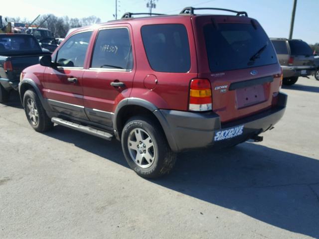 1FMCU03173KB03328 - 2003 FORD ESCAPE XLT RED photo 3