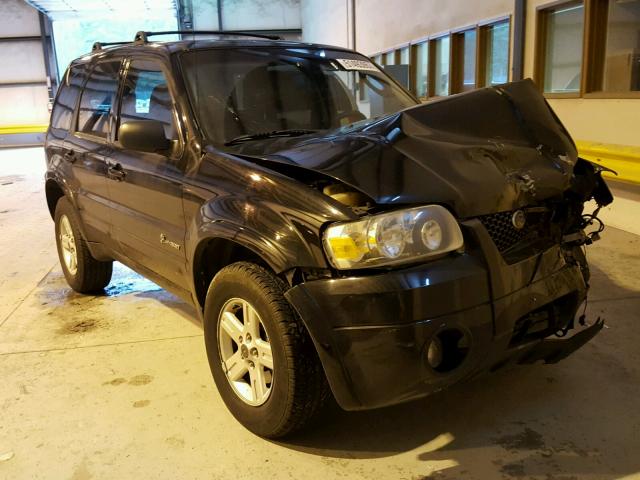 1FMYU96H06KA52620 - 2006 FORD ESCAPE HEV BLACK photo 1