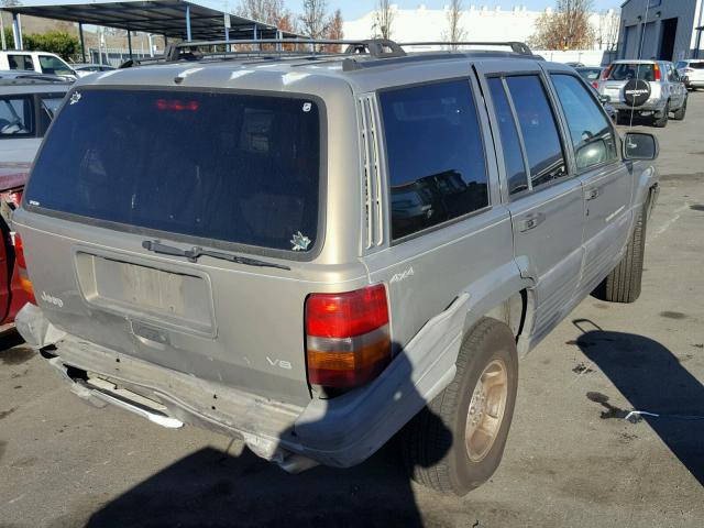 1J4GZ58Y0TC278860 - 1996 JEEP GRAND CHER GRAY photo 4