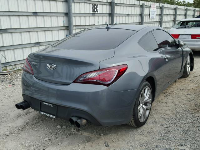 KMHHU6KJ6DU104423 - 2013 HYUNDAI GENESIS CO GRAY photo 4