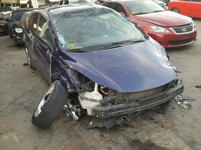 5NPDH4AEXDH308748 - 2013 HYUNDAI ELANTRA GL BLUE photo 1