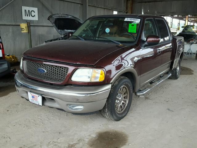 1FTRW07L33KC13166 - 2003 FORD F150 SUPER BURGUNDY photo 2