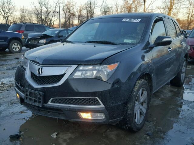 2HNYD2H22CH529825 - 2012 ACURA MDX BLACK photo 2