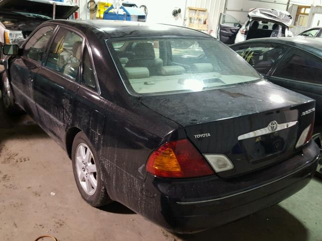 4T1BF28B72U214337 - 2002 TOYOTA AVALON XL BLACK photo 3