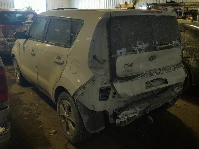 KNDJN2A28E7093463 - 2014 KIA SOUL WHITE photo 3