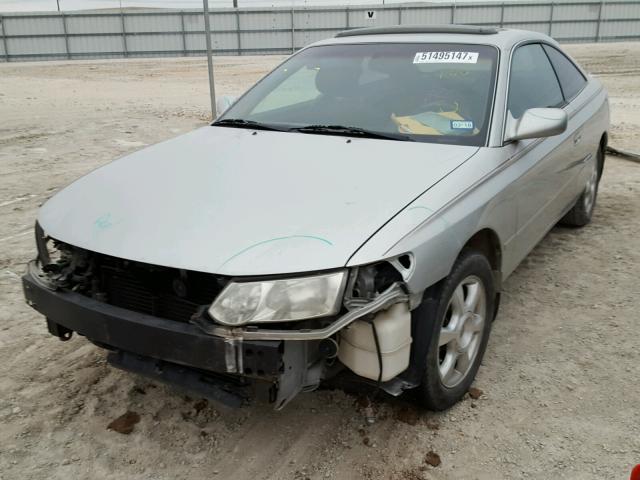 2T1CF28PX2C595022 - 2002 TOYOTA CAMRY SOLA SILVER photo 2